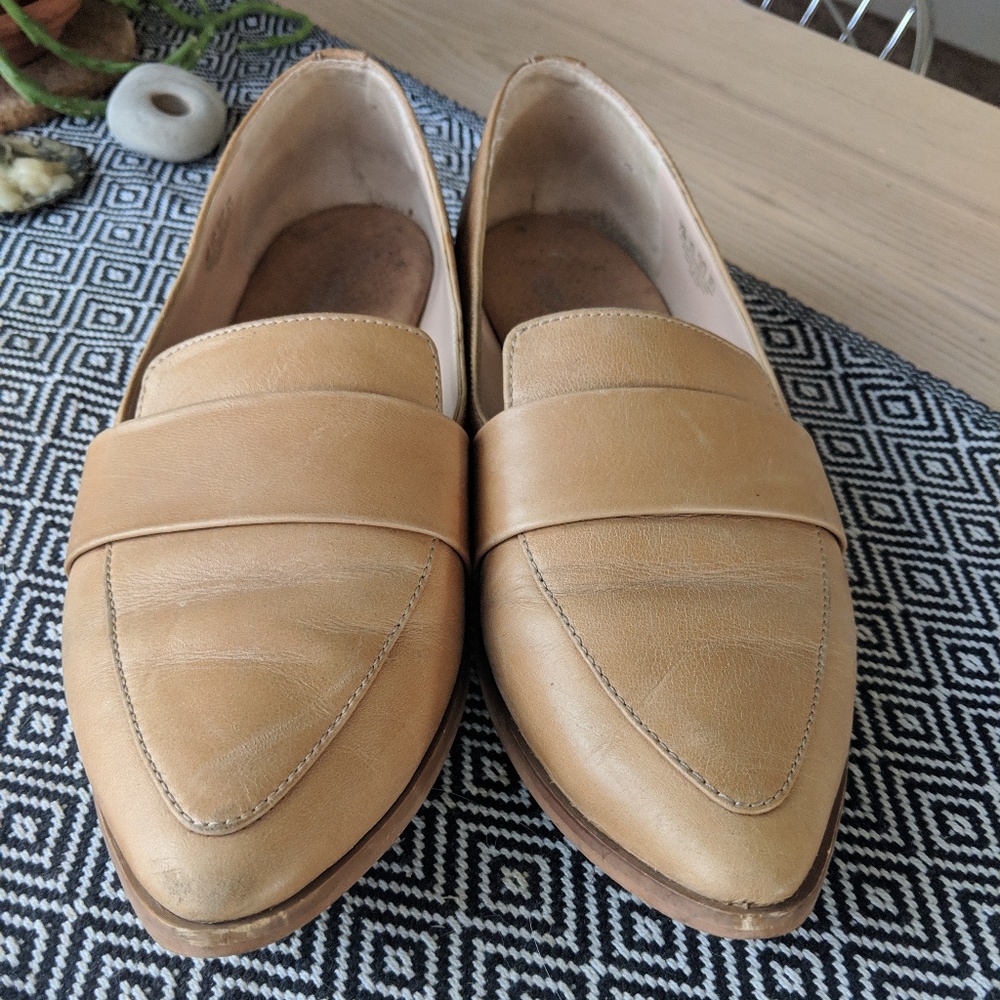 dr. scholl's collection women's tan leather pointe